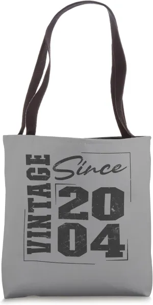 Born In 2004, Cool Varsity Vintage Since 2004 Birthday Tote Bag