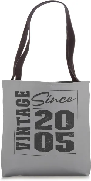 Born In 2005, Cool Varsity Vintage Since 2005 Birthday Tote Bag