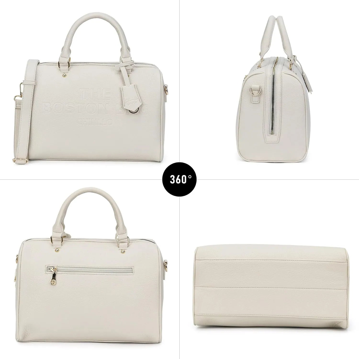 Boston Bags for Women, Top Handle Satchel Purse and Handbags with Shoulder Strap