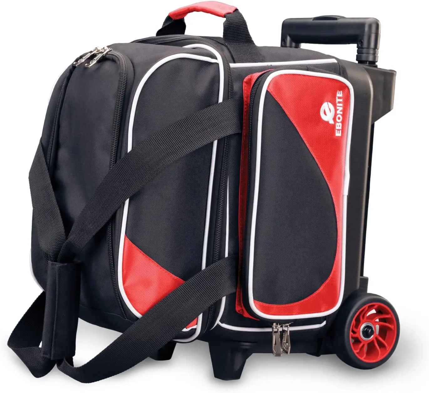 Ebonite Transport Single Roller Bowling Bag - Red