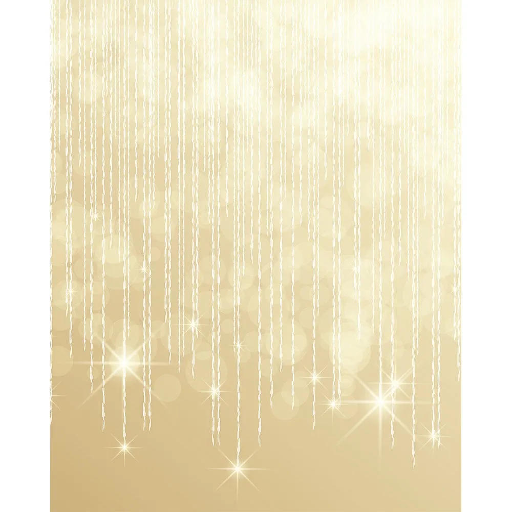 Falling Gold Stars Printed Backdrop