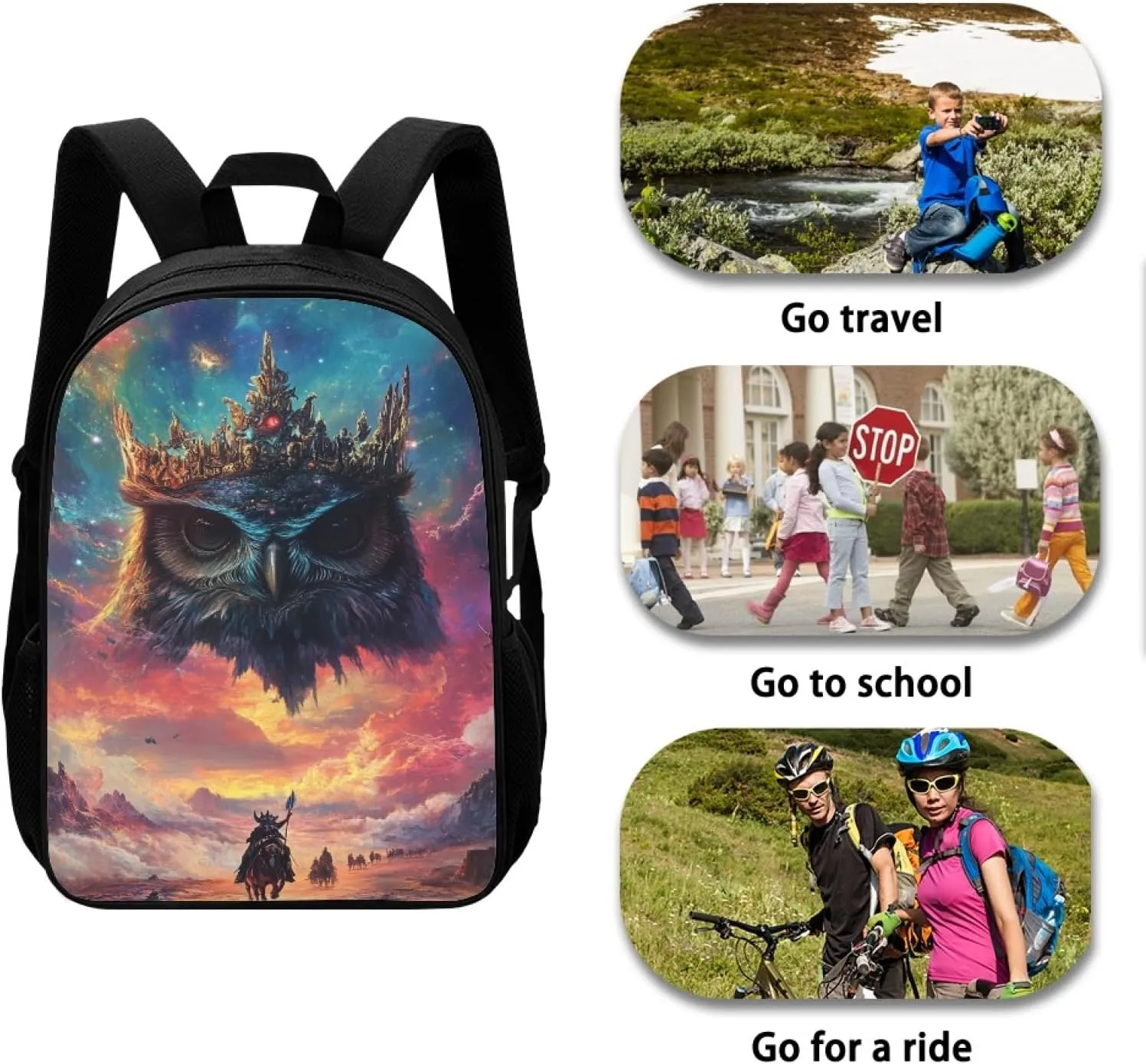 Hawapod Northern Pygmy Owl Bookbag For Preschool Student Backpack Girls Kids Backpacks School Bags Daypack School Backpack