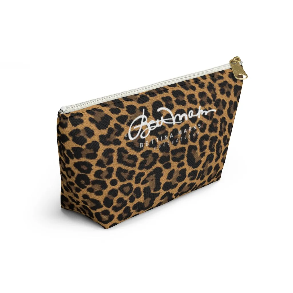 Leopard Accessory Pouch w T-bottom