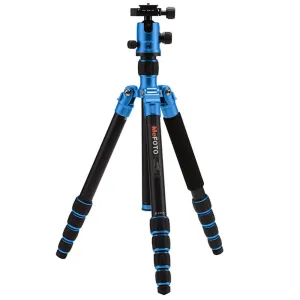 MeFOTO GlobeTrotter Travel Tripod Kit Carbon Fibre - Blue