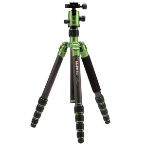 MeFOTO GlobeTrotter Travel Tripod Kit Carbon Fibre - Green