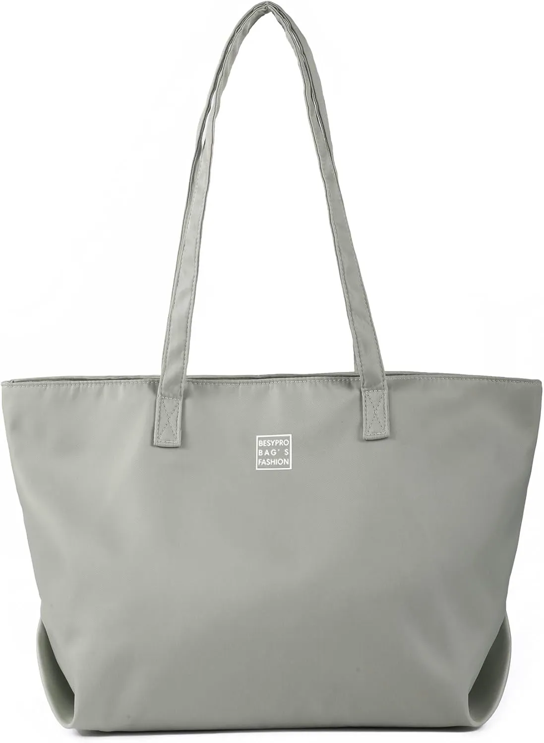 Nylon Tote Bag for Women Multi-pocket Large Shoulder Bag Casual Handbag with Zipper for Wrok Travel College
