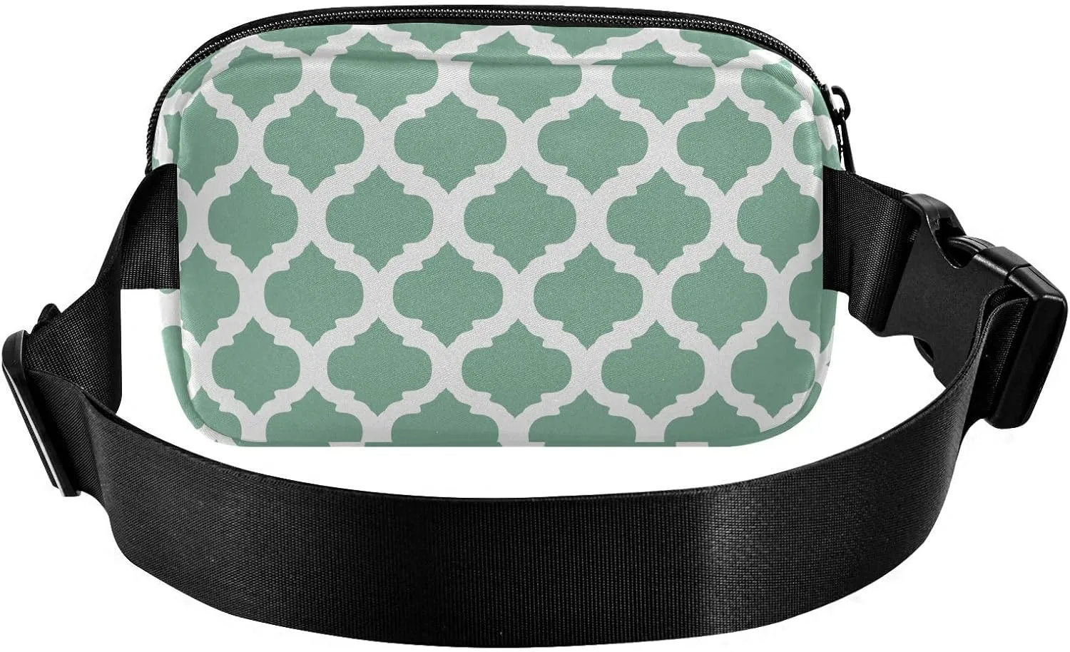 Sage Green Moroccan Fanny Packs for Women Belt Bag Cross Body Waterproof Fanny Pack Fashion Waist Packs with Adjustable Strap Crossbody Bag for Running Hiking Men Sports Traveling