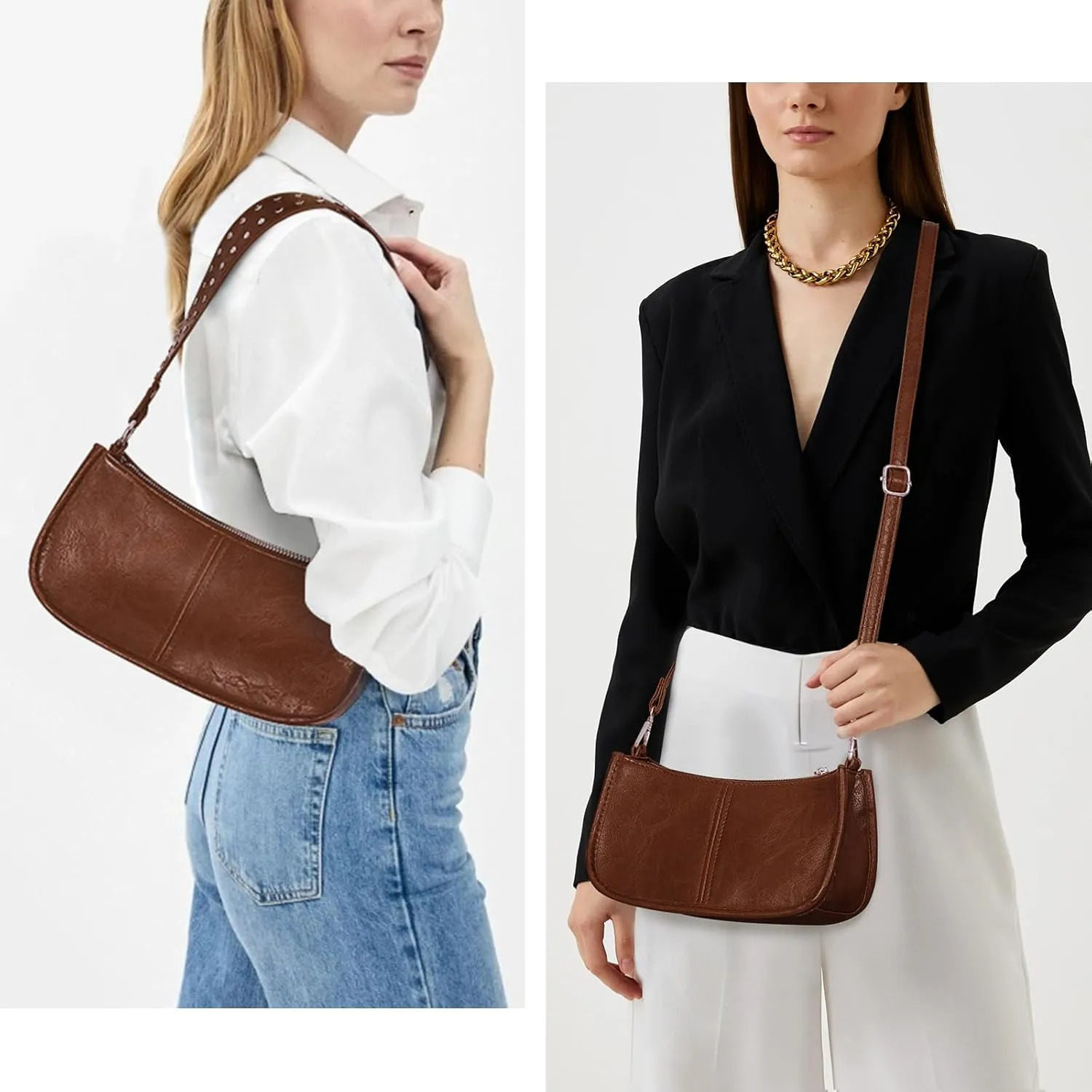 Shoulder Bags for Women Y2k Purse and Handbags Retro Studded Crossbody Bag Small Shoulder Purse Leather Hobo Handbag