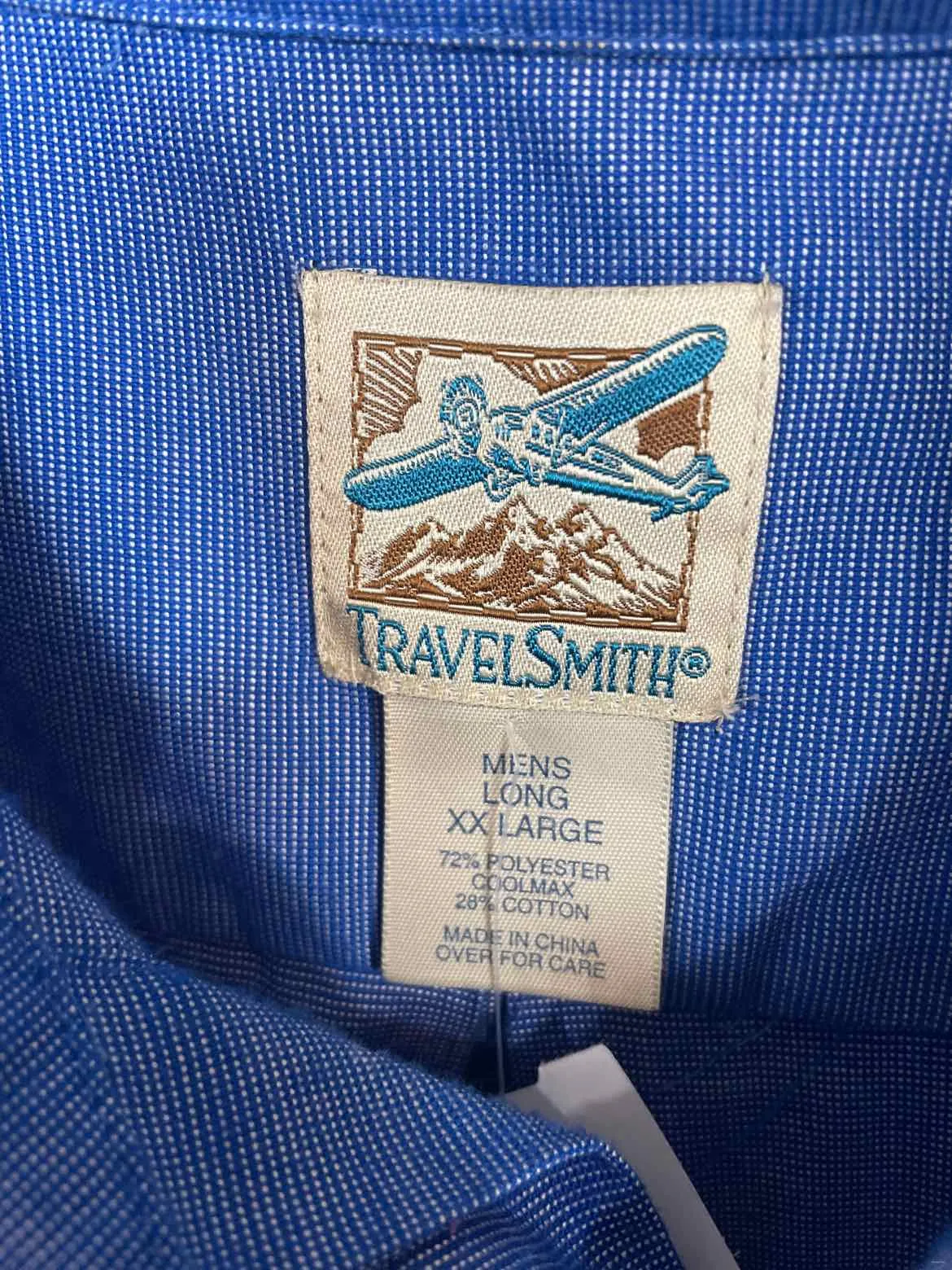 Size XX-Large Travel Smith Men's Long Sleeve Shirt