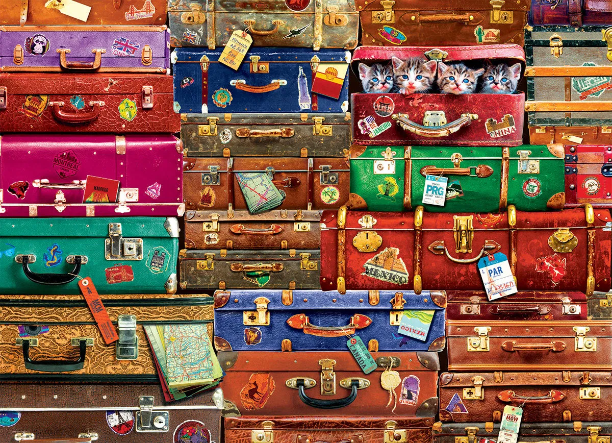 Travel Suitcases 1000 Piece Puzzle - Quick Ship