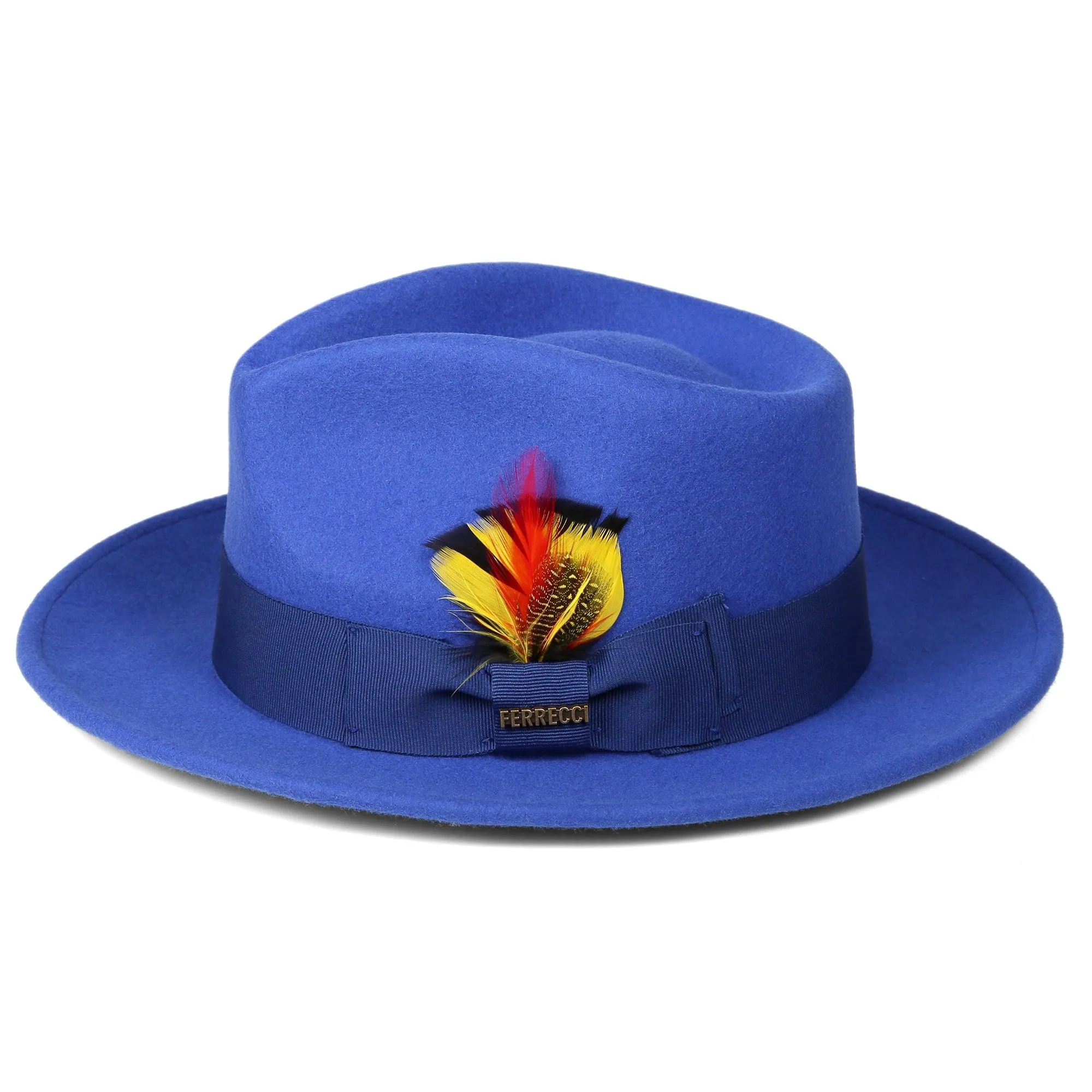 Vintage Crushable Wool Fedora Hat-Tan